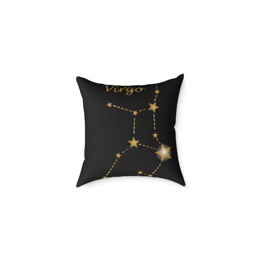 Virgo Constellation Throw Pillow - Zodiac Home Decor, Astrology Gift, Star Sign Cushion, Unique Housewarming Item, Celestial Design