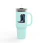 Insulated Travel Mug, 40oz - Cowboy boots