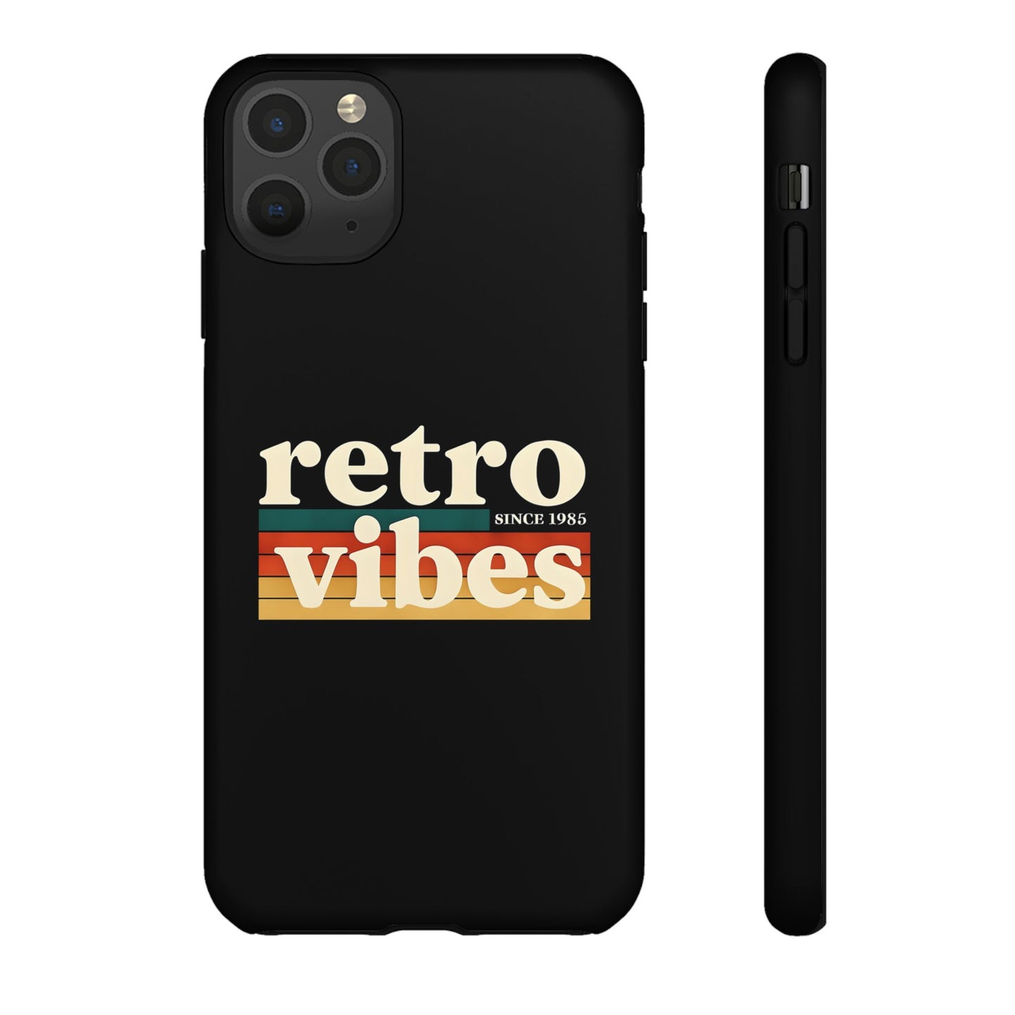 Retro Vibes Phone Case, Tough Phone Cover, Vintage Style Case, Gift for Music Lovers, Retro Aesthetic Accessory