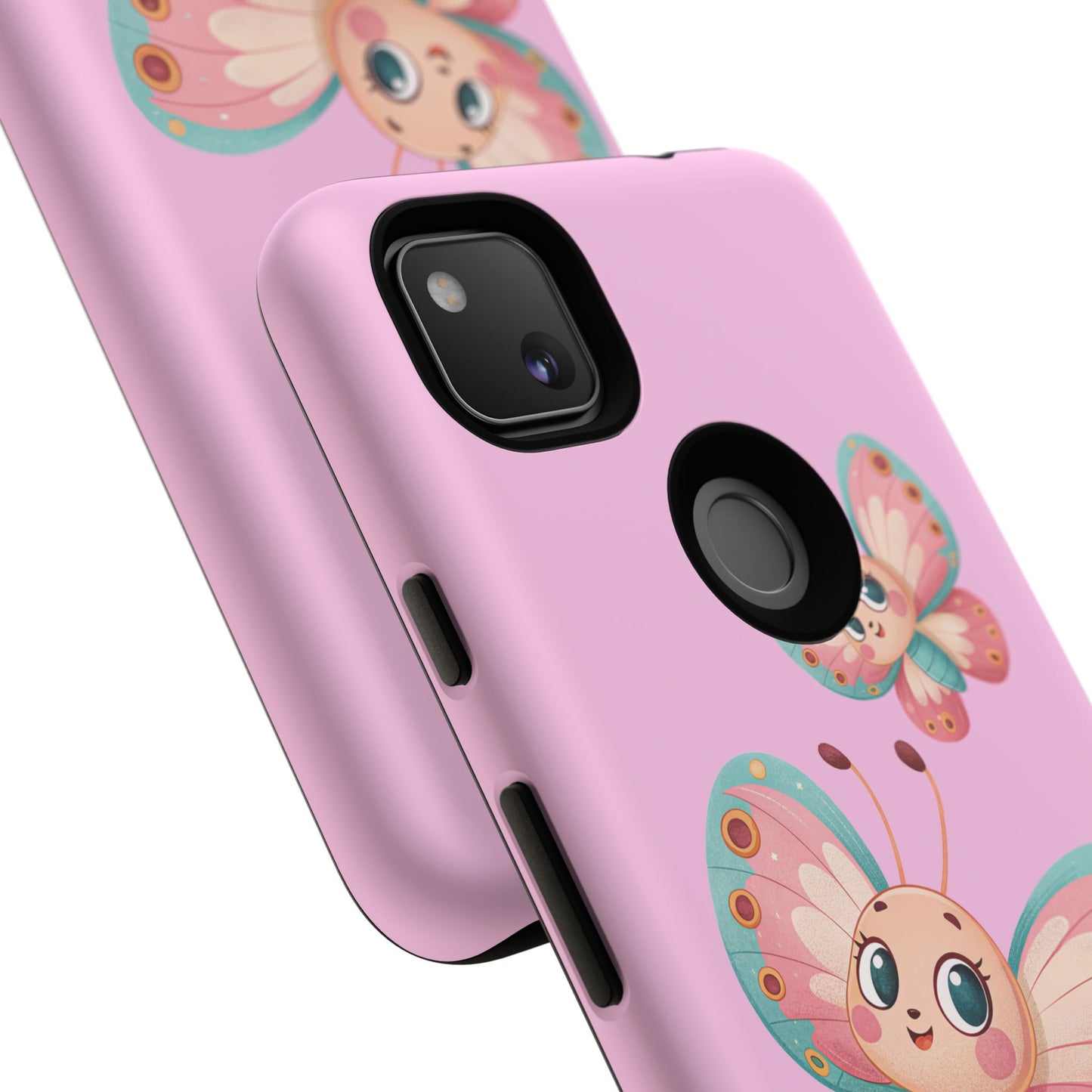 Cute Butterfly Phone Case, Tough Phone Cover, Girly Phone Accessory, Unique Gift for Her, Kids Phone Case, Floral Design Case