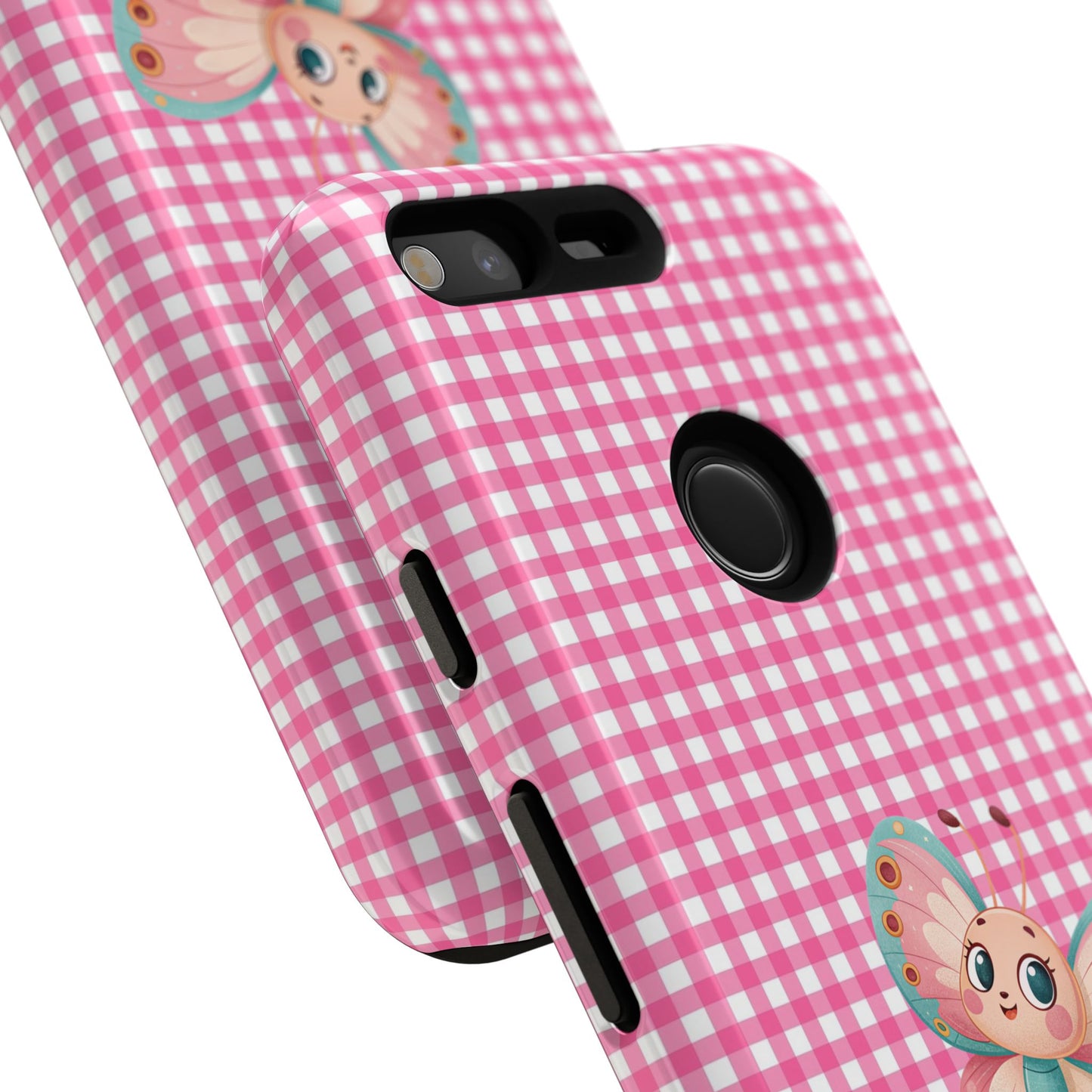 Cute Butterfly Phone Case, Tough Cases, Floral Phone Accessory, Gift for Her, Spring Fashion, Kids' Birthday Present, Pastel Aesthetic