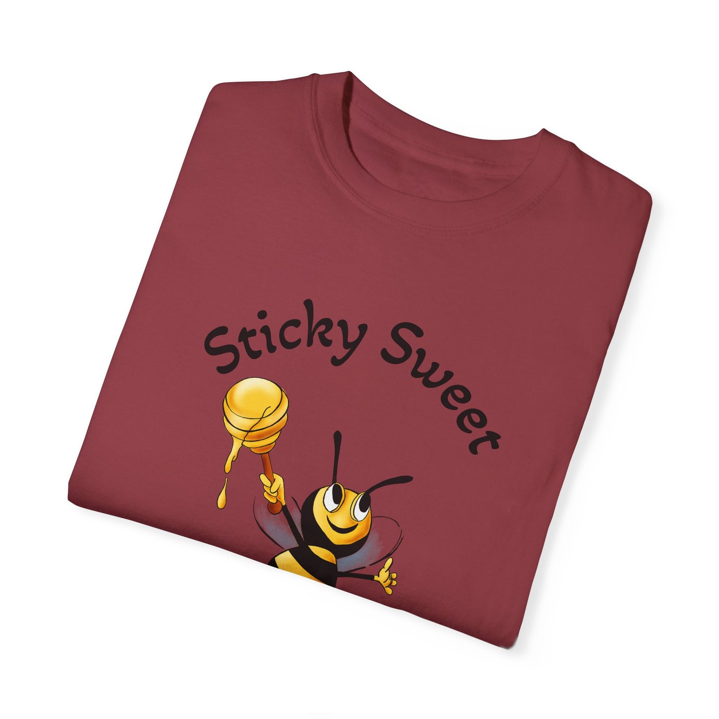 Bee-Themed Unisex T-Shirt - "Sticky Sweet" Graphic
