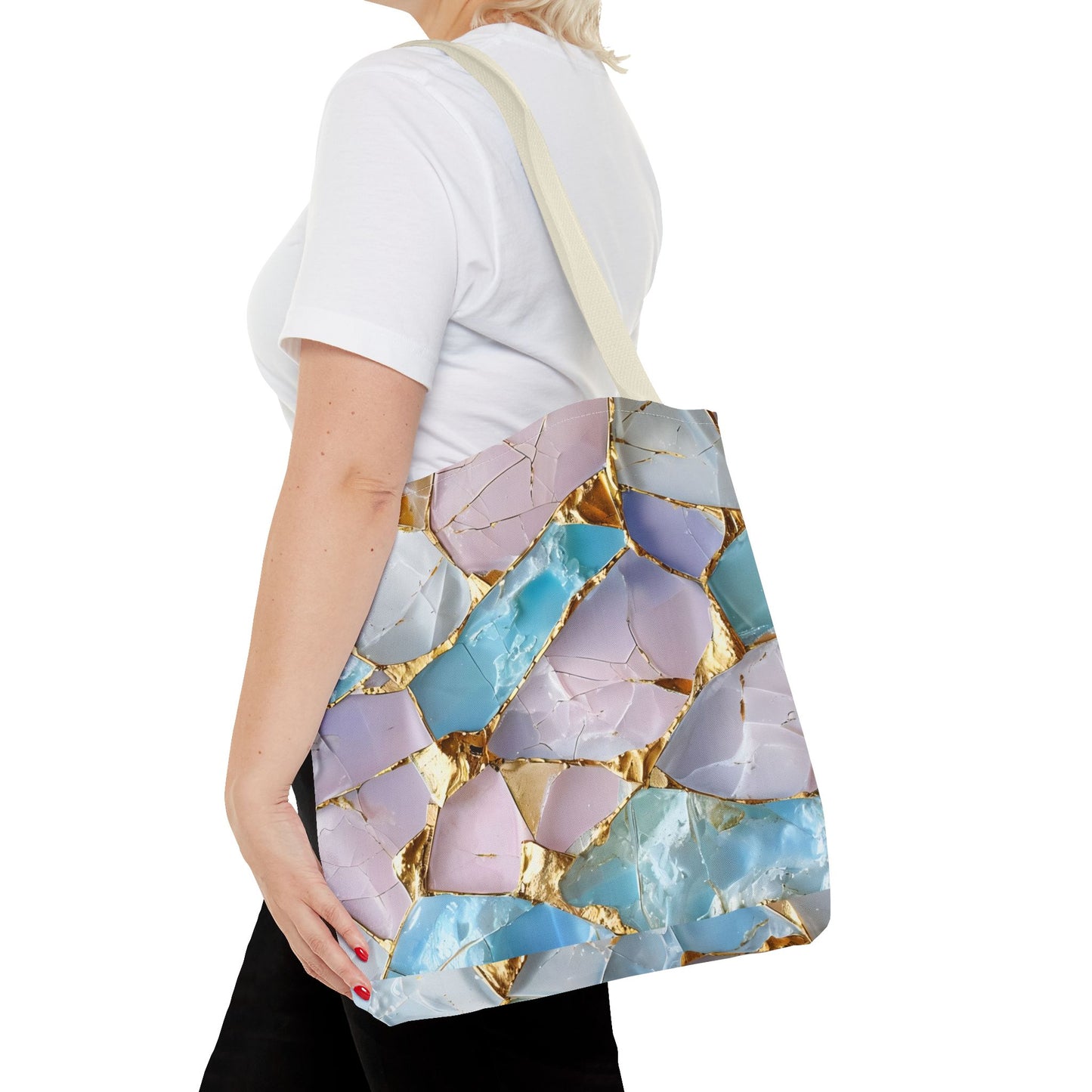 Elegant Geode Tote Bag - Chic Shopping Bag, Stylish Beach Tote