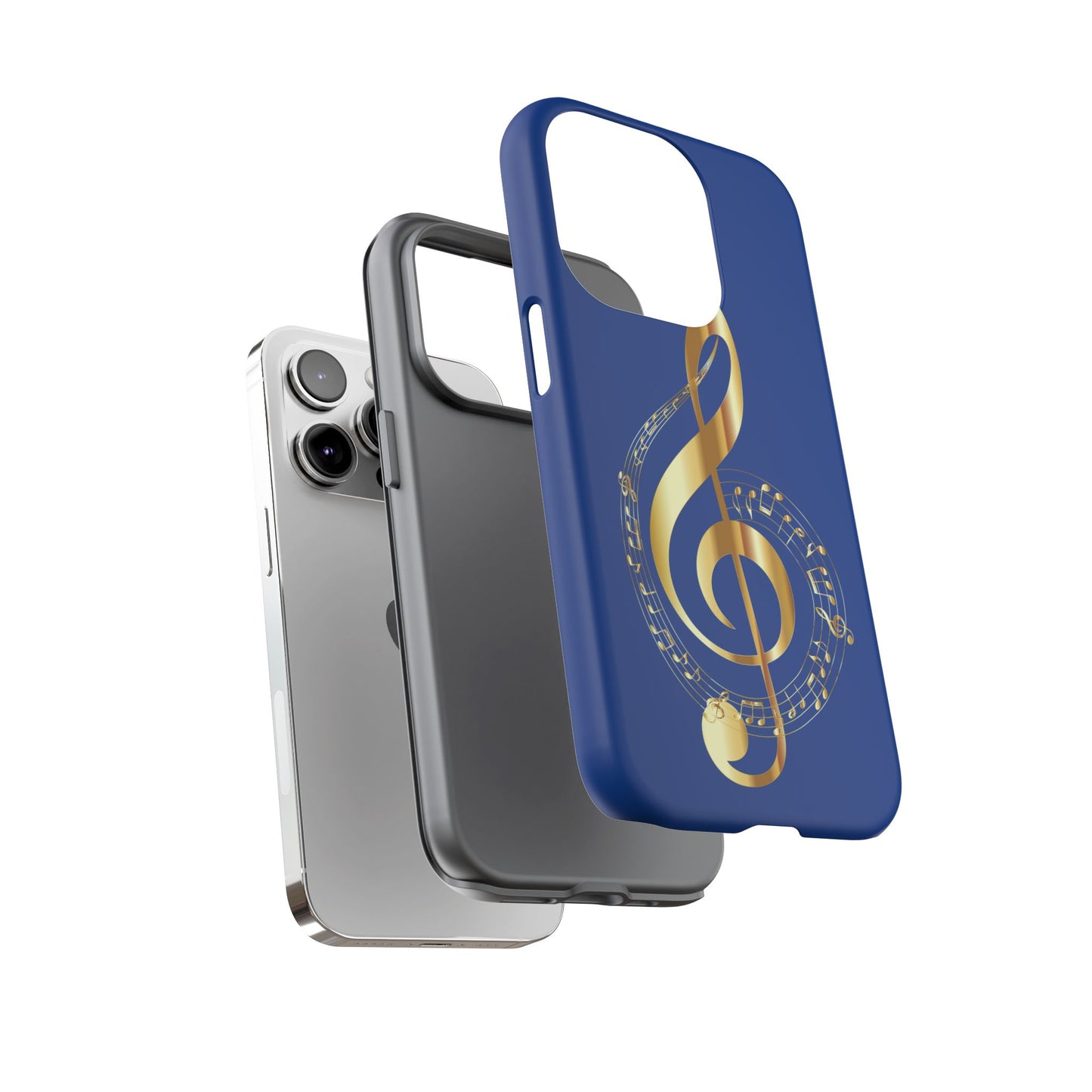 Tough Cases Blue and Gold Musical Note