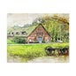 Rustic Scene Jigsaw Puzzle, Cozy Family Game, Art Puzzle with Tin, Nature Lover Gift, Home Décor Puzzle