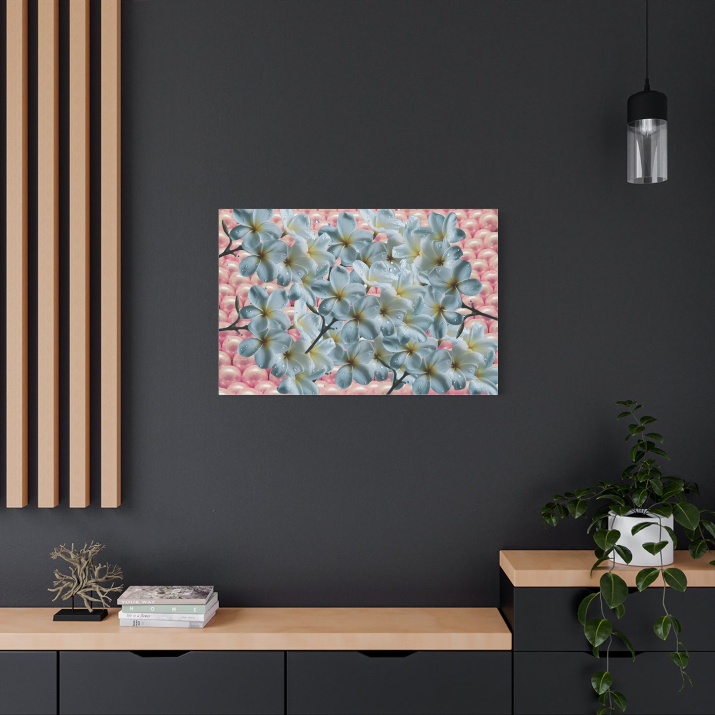Floral Canvas Art Print - Elegant Home Decor, Botanical Wall Art, Gift for Her, Mother's Day Decoration, Vibrant Flower Artwork