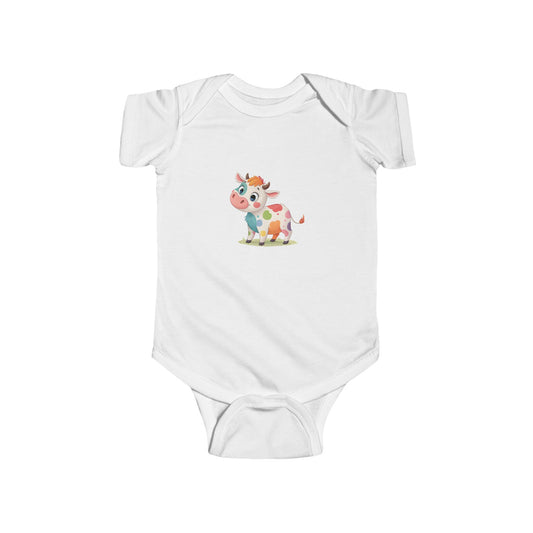 Cute Cow Infant Bodysuit | Baby Shower Gift, Newborn Outfit, Animal Lover Apparel, Cute Baby Clothes, Toddler Gift