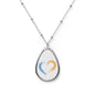 Heart-Shaped Oval Necklace, Meaningful Gift for Anniversary, Valentine's Day, Friendship, Family, Unique Jewelry