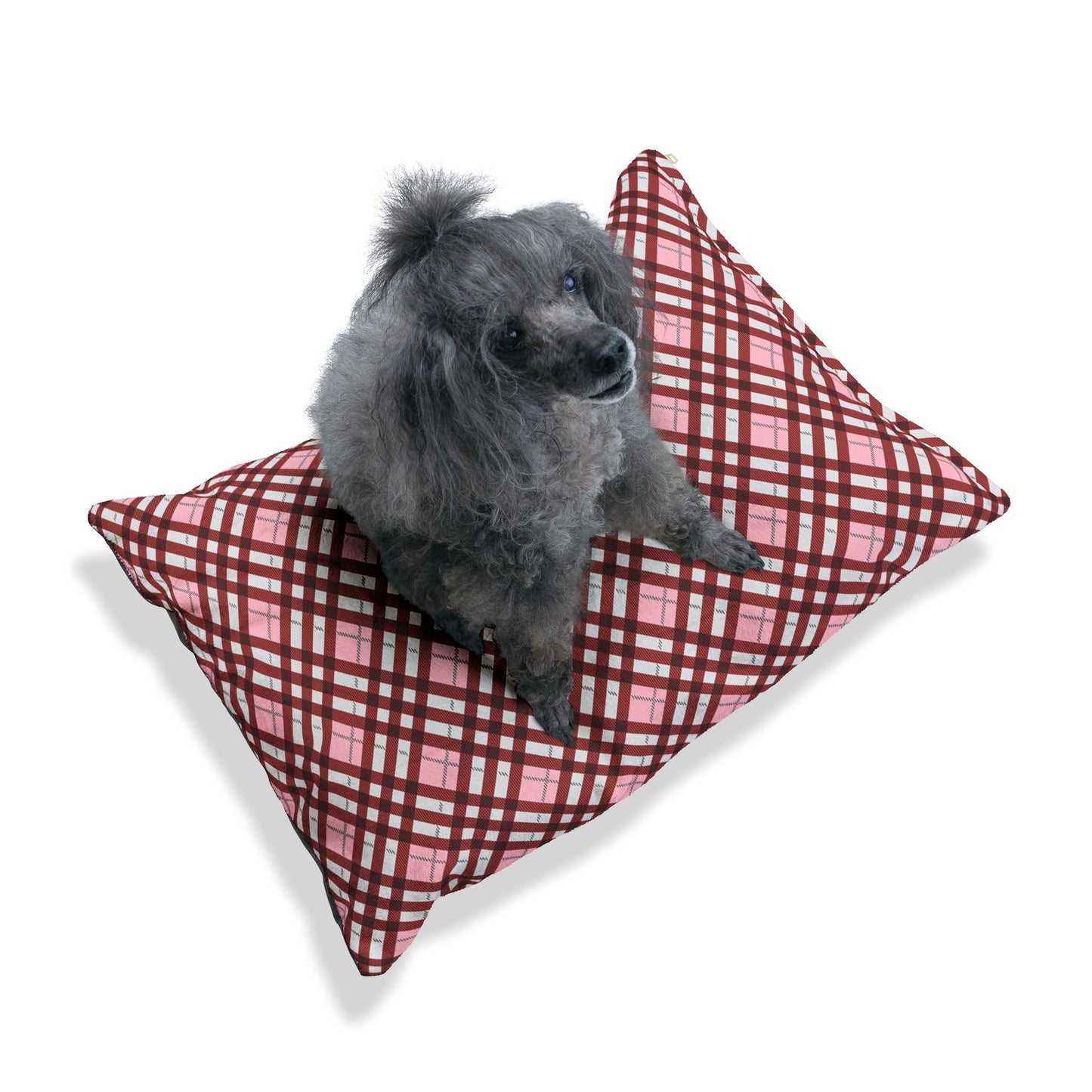 Comfort Plaid Pet Bed for Cozy Pups, Dog Bed, Cat Bed, Puppy Blanket, Pet Accessories, Holiday Gifts for Pet Lovers