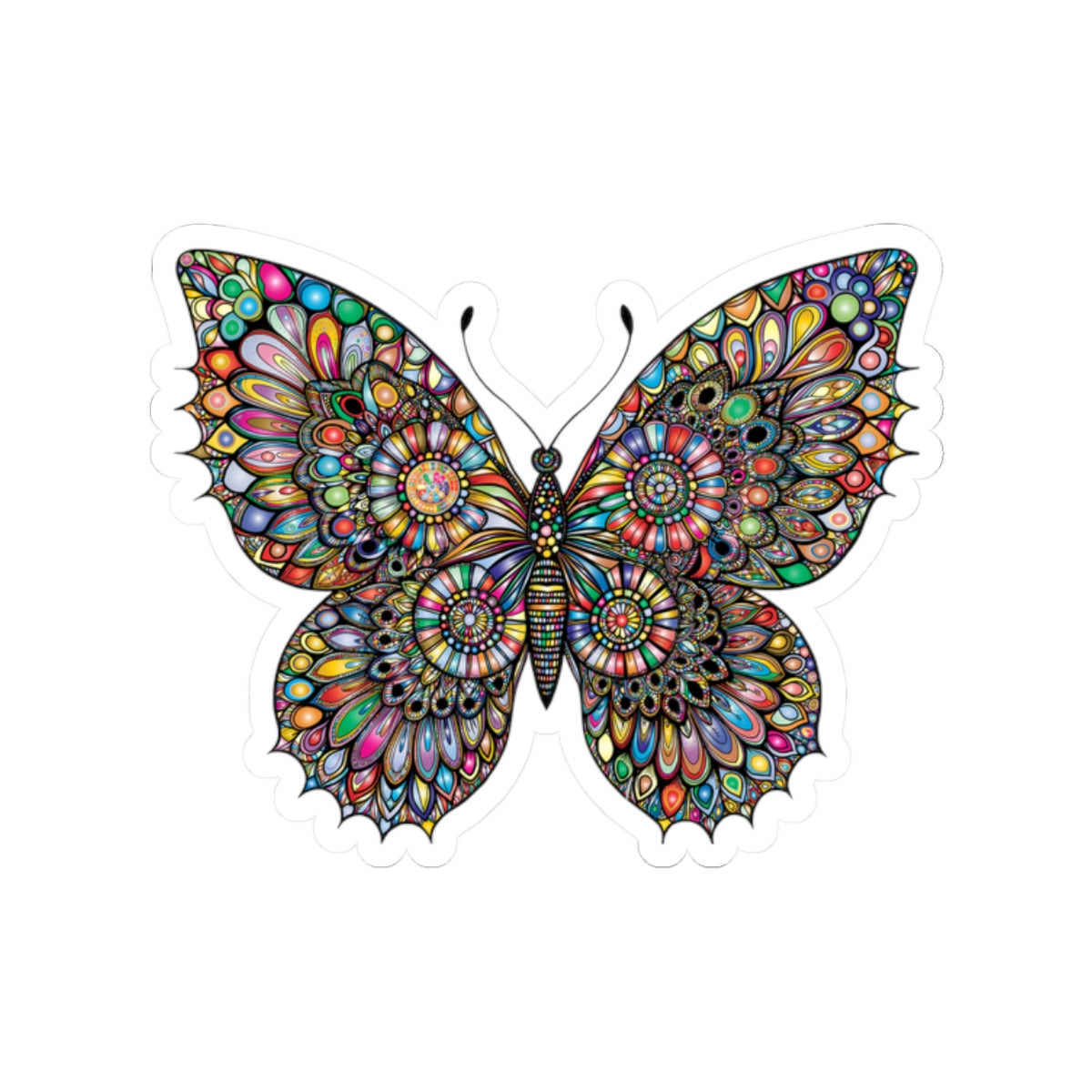Colorful Butterfly Kiss-Cut Stickers | Art Stickers for Journals, Laptop [...]