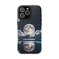 Moonlit Reflection Phone Case — Night Sky Moon & Clouds Tough Case