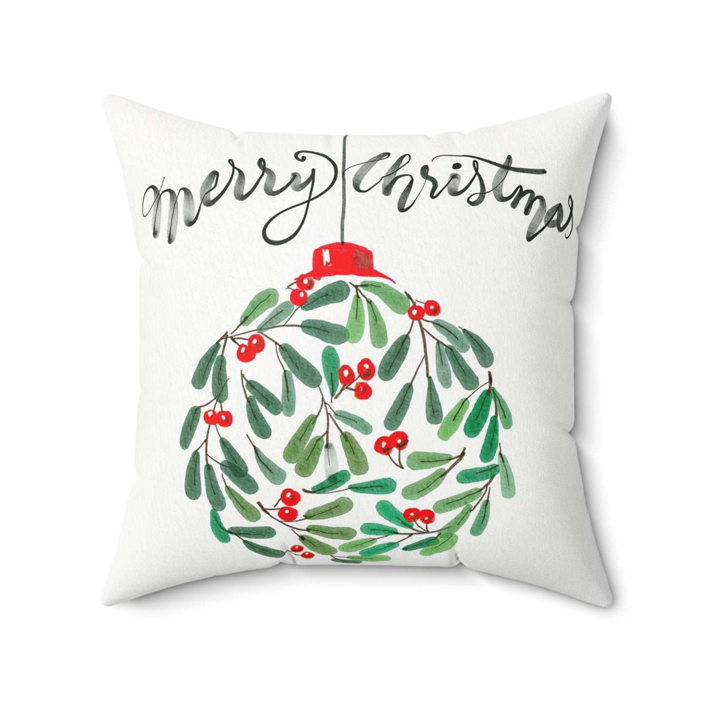 Merry Christmas Holiday Pillow, Christmas Decor, Cozy Home Cushion, Festive Gift, Seasonal Throw Pillow