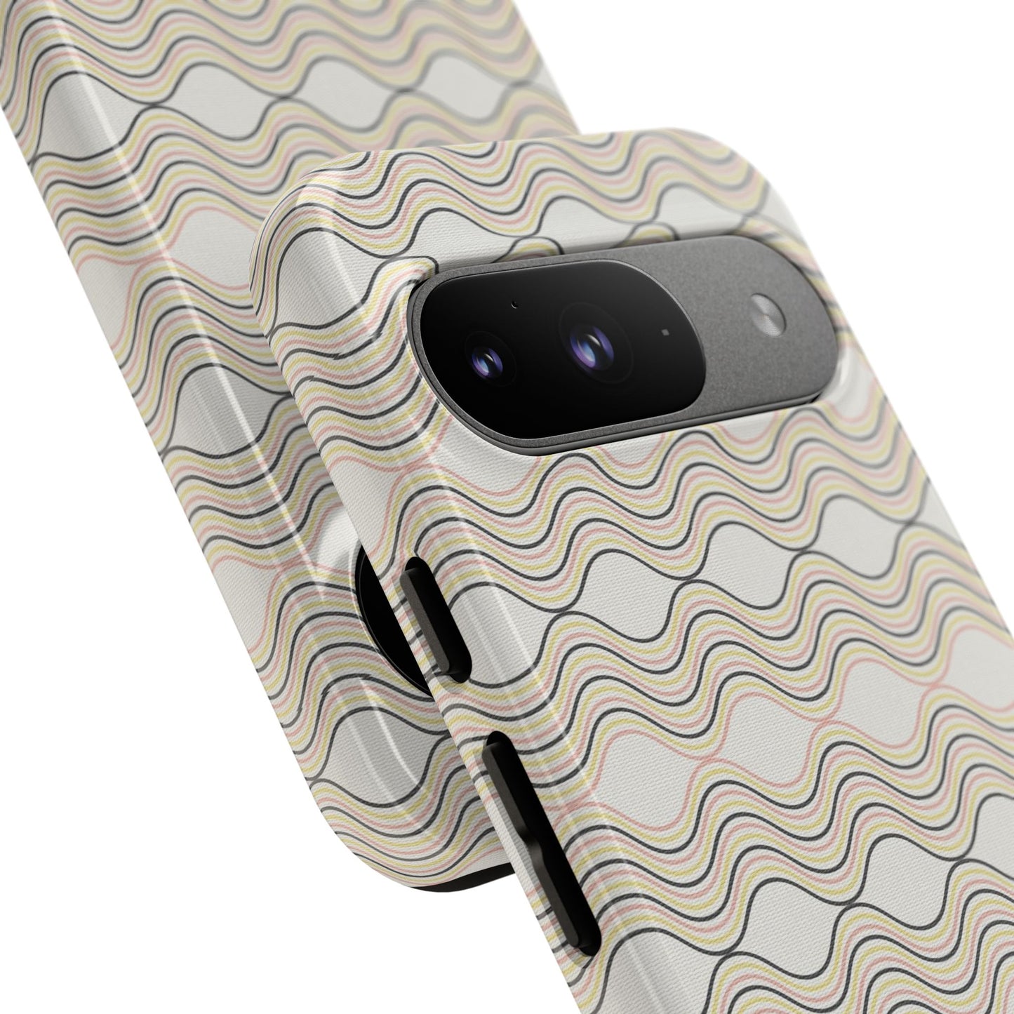 Stylish Phone Case for Tough Protection, Wavy Design, Chic Accessory, Gift for Her, Trendy Tech, Holiday Gift Idea