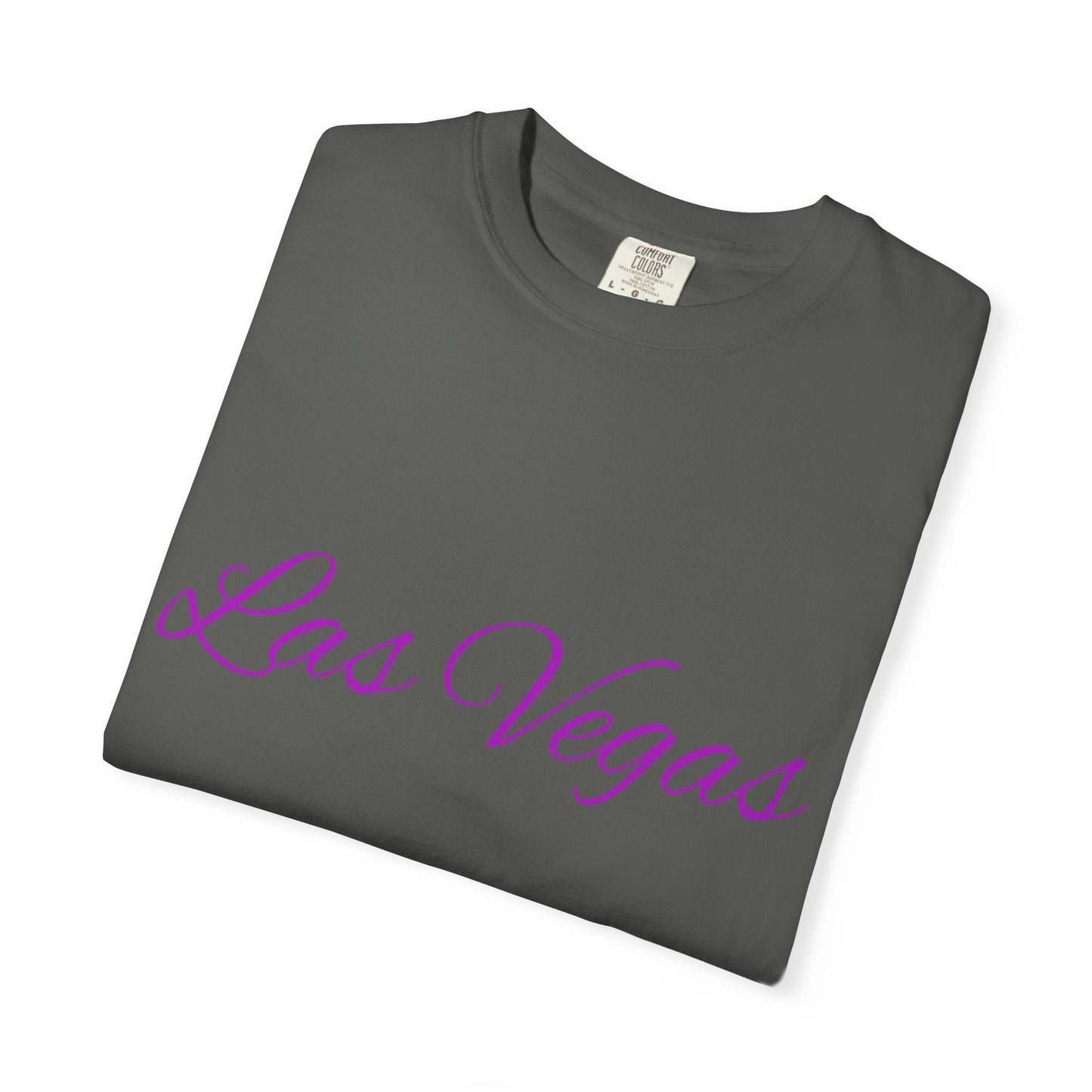 Las Vegas Floral Unisex Garment-Dyed T-Shirt | Vacation Tee, Travel Shirt, Summer Outfit, Gift for Travelers, Retro Las Vegas Design