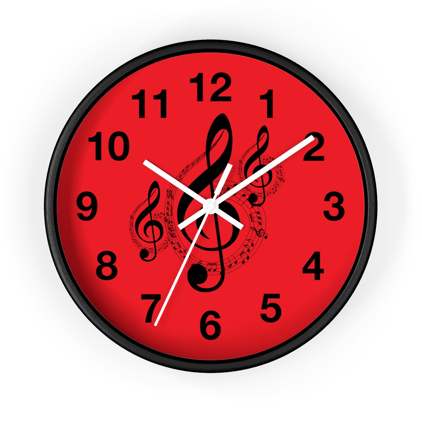Musical Note Wall Clock - Perfect for Music Lovers, Gift for Musicians