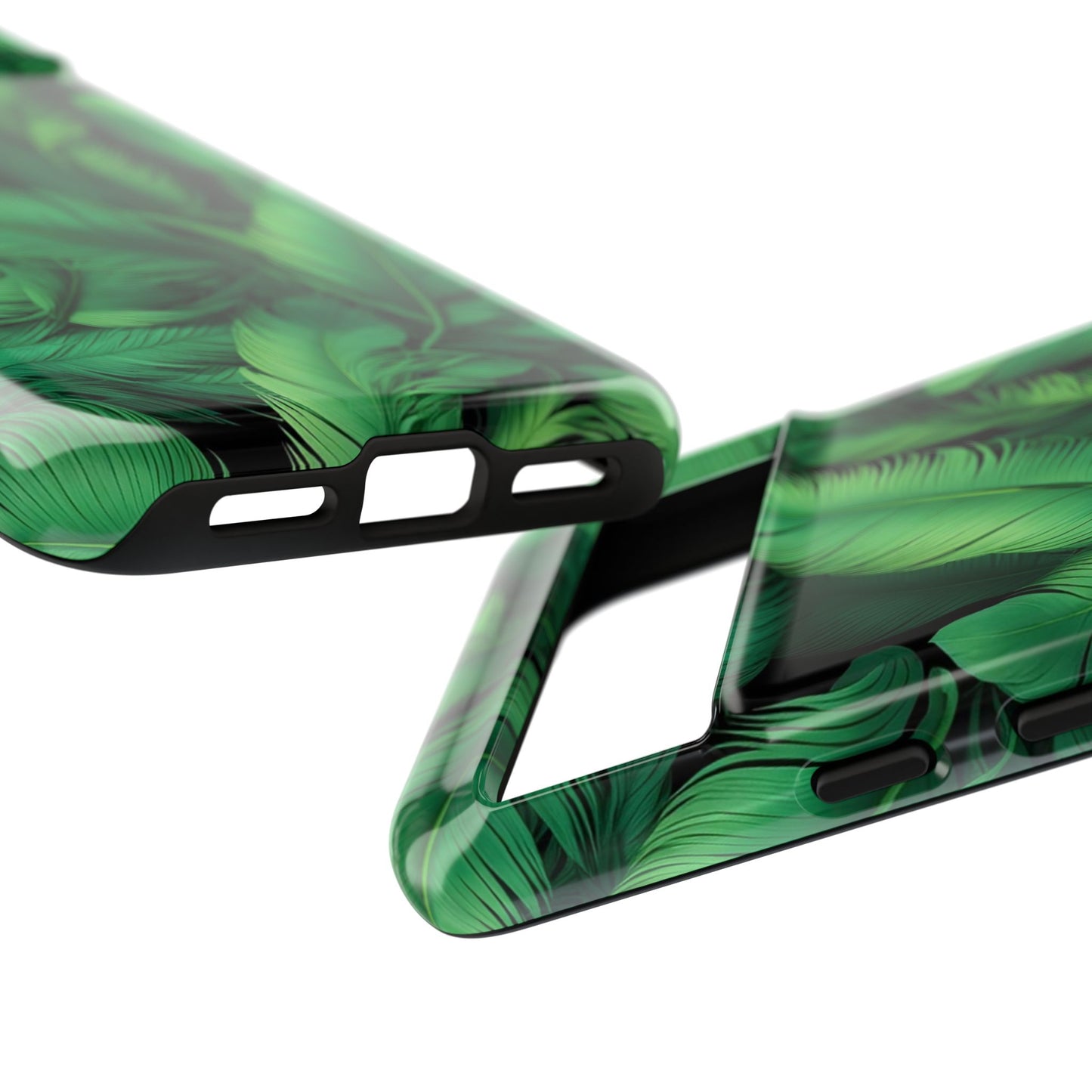 Tough Cases - Tropical Leaf Phone Case, Nature-inspired, Phone Accessory, Gift for Her, Jungle Theme, Eco-Friendly