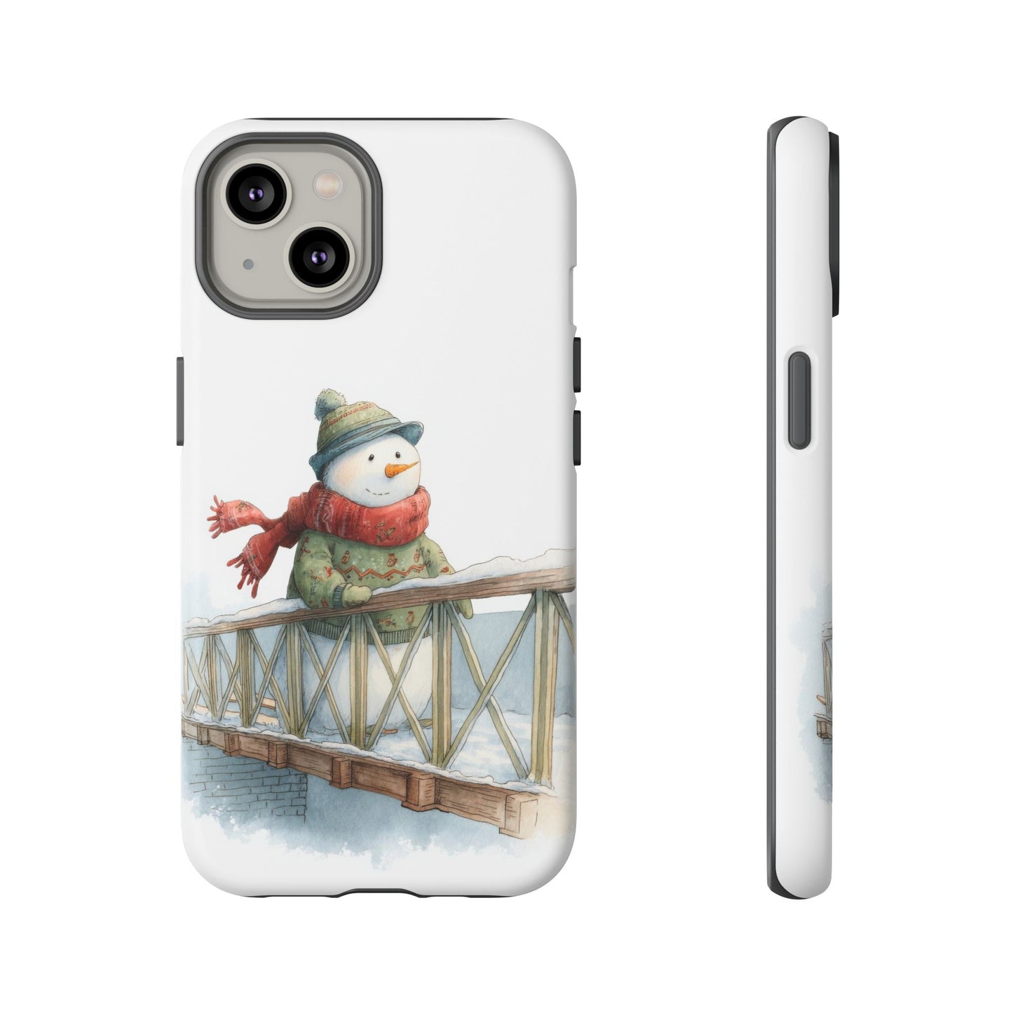 Snowman Phone Case – Winter Holiday Gift, Cute Snowman Design, Winter Accessories, Protective Phone Case, Unique Christmas Present