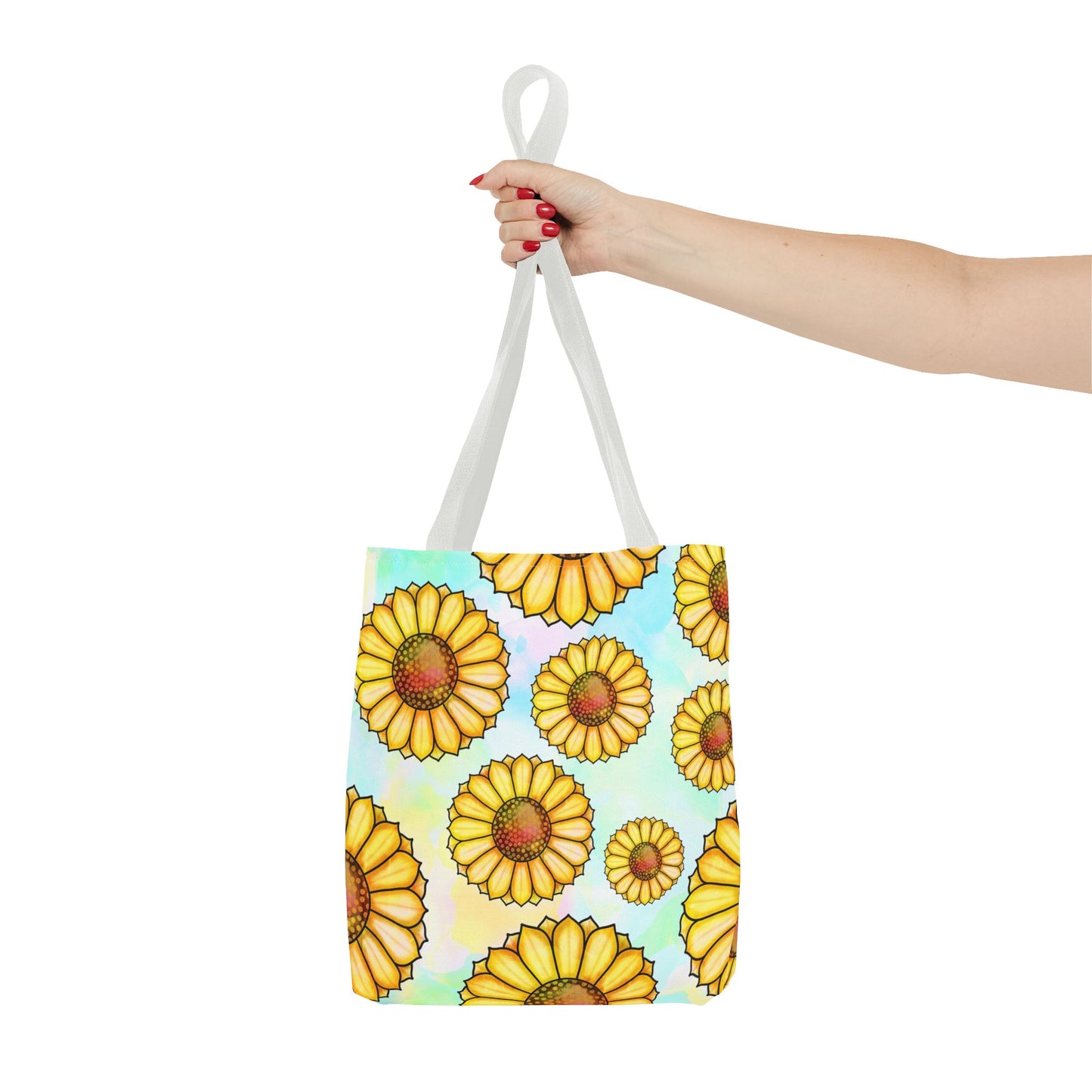 Sunny Floral Tote Bag, Eco-Friendly Shopping Bag, Beach Bag Summer Accessory