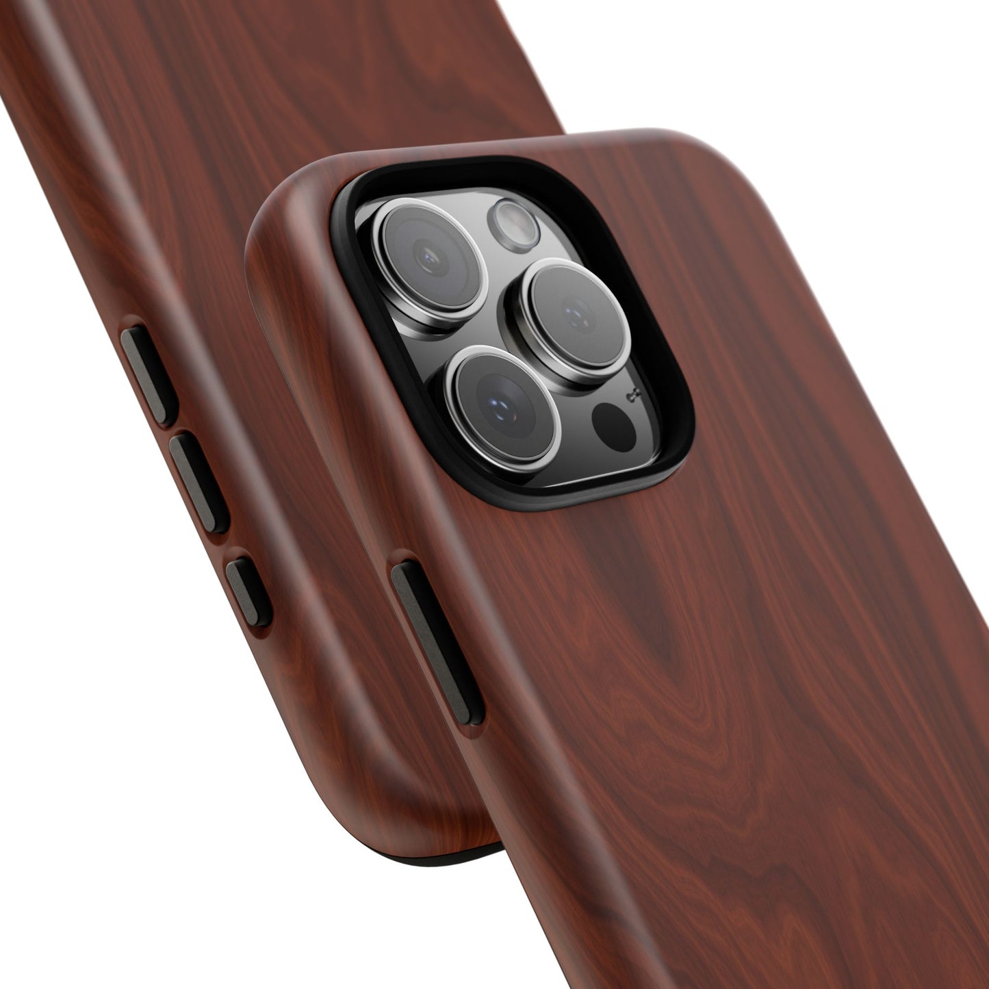 Wood Grain Phone Case, Stylish Tough Cases, Nature-Inspired Protective Cover, Unique Gifts for Him and Her, Eco-Friendly Tech Accessory