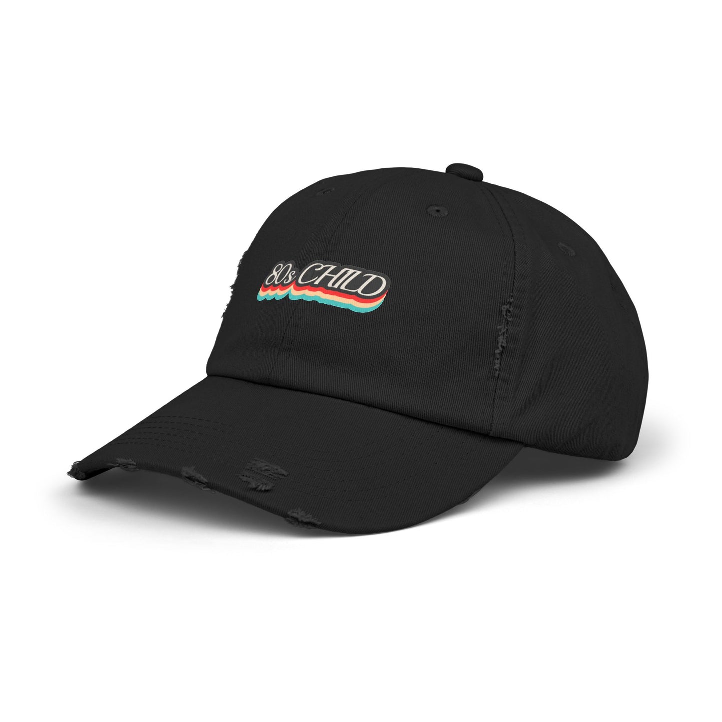 Unisex Distressed Cap- 80s child