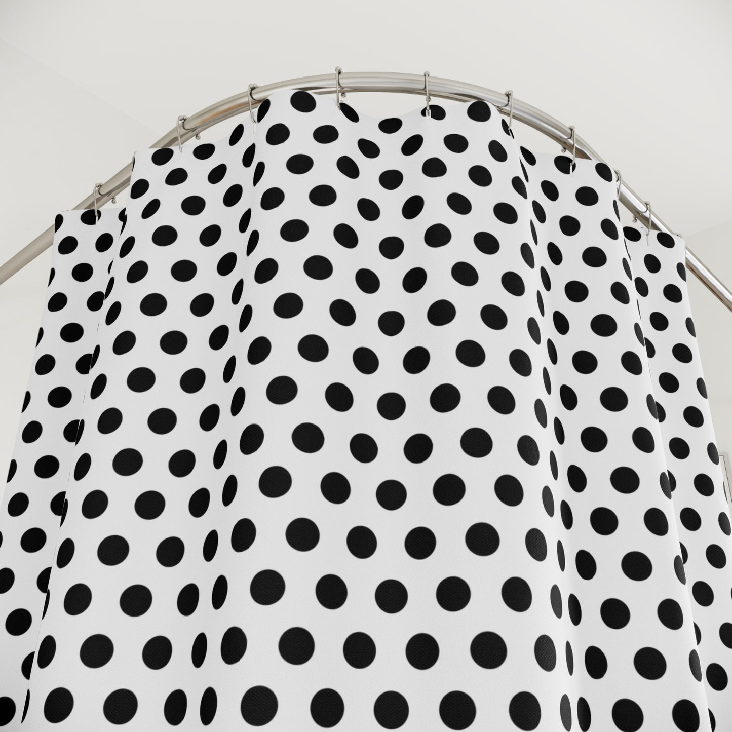 Chic Polka Dot Shower Curtain | Modern Bath Decor, Bathroom Accessory, Home Style, Gift for Her, Simple Elegance