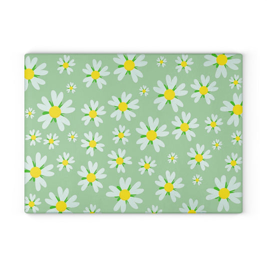 Cheerful Floral Glass Cutting Board, Kitchen Decor, Gift for Home Cooks, Housewarming Present, Spring Vibes, Garden Party, Flower [...]