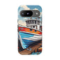 Colorful Fishing Boat Phone Case | Nautical Gift, Marine Design, Coastal Aesthetic, Summer Vibes, Sea Lover's Accessory