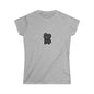Cute Dog Graphic Women's Softstyle Tee, Pet Lover Gift, Casual Wear, Dog Mom Shirt, Animal Lover Top, Birthday Gift, Everyday Comfort