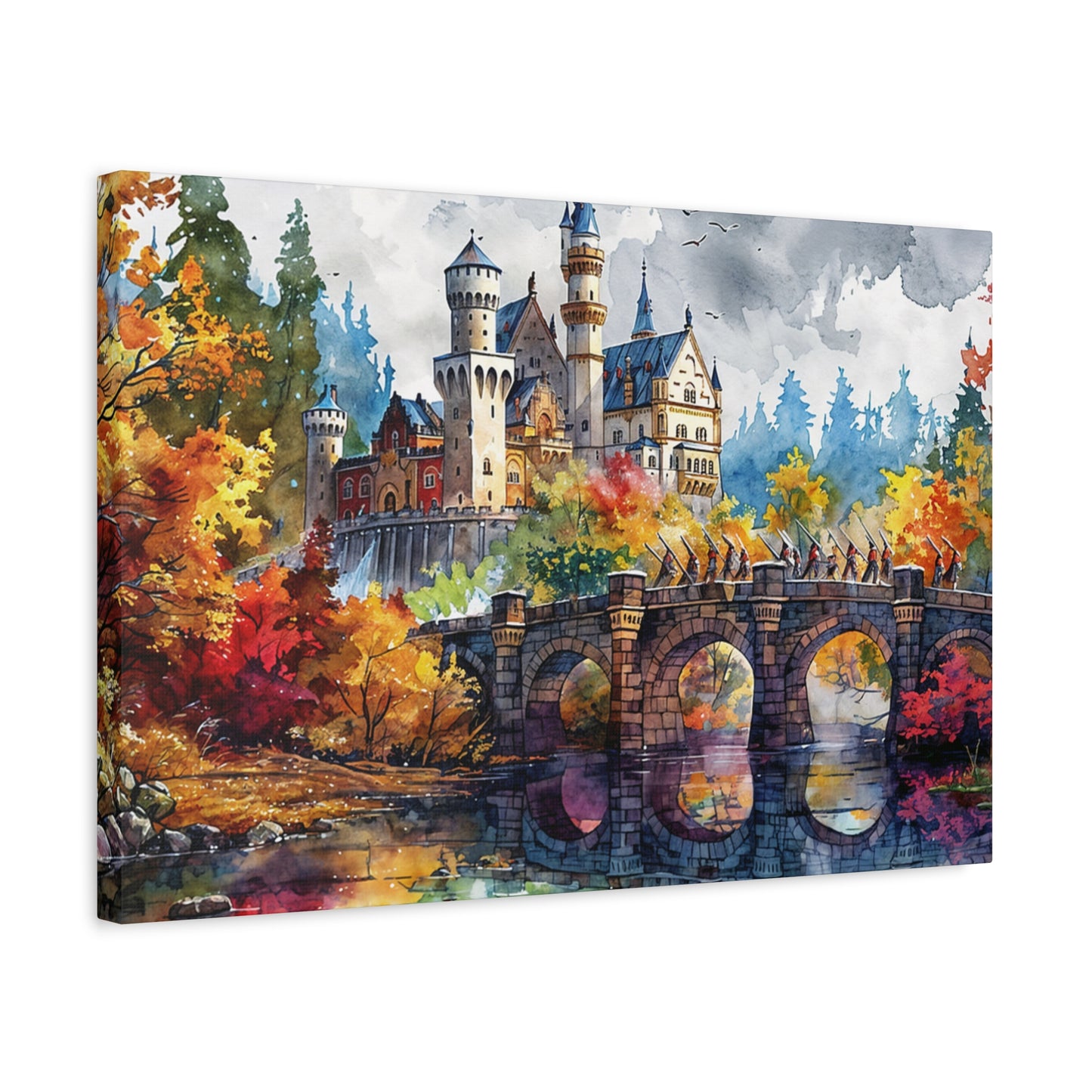 Matte Canvas, Stretched, 1.25" - Castle