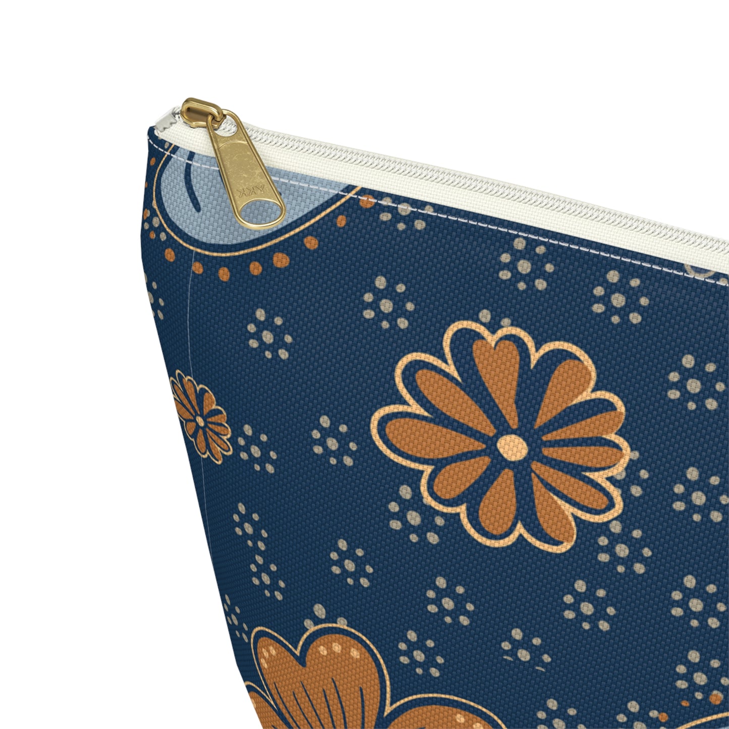 Floral Accessory Pouch, Makeup Bag, Travel Organizer, Gift for Her, Floral Print, T-bottom Pouch, Cosmetics Case