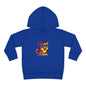 Cool Cat Toddler Hoodie - Fleece Pullover with Colorful Lion Design, Kids Clothing, Fun Gift, Casual Wear, Playtime Essentials