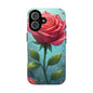 Floral Phone Case, Tough Cases with Elegant Rose Design, Stylish iPhone Cover, Rose Flower Gift for Nature Lovers, Unique Mobile Accessories