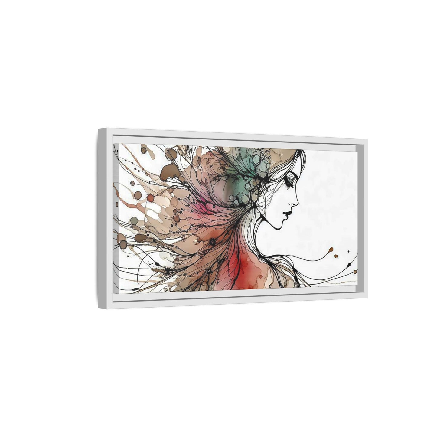 Matte Canvas, Framed (Multi-color) - Girl Whispers
