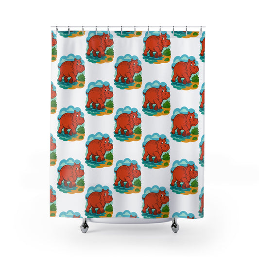 Shower Curtains hippo
