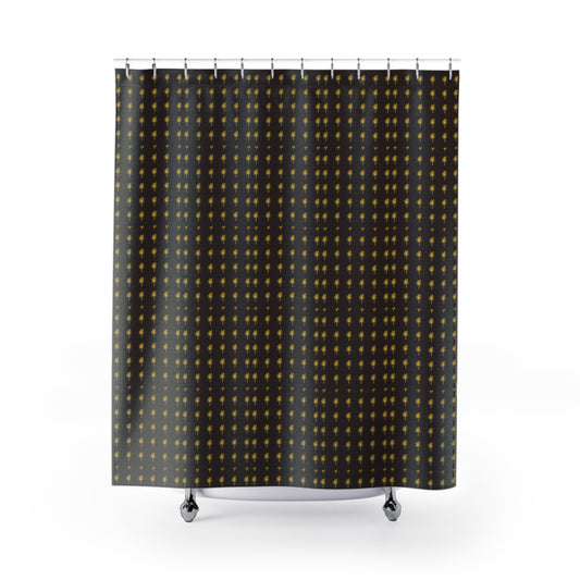 Stylish Starry Shower Curtain, Modern Bathroom Decor, Star Pattern Curtain, Boho Home Accessories, Unique Gift Idea