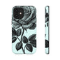 Elegant Floral Phone Case, Tough Cases for iPhones, Black Rose Design, Gift for Her, Stylish Phone Cover, Birthday Gifts