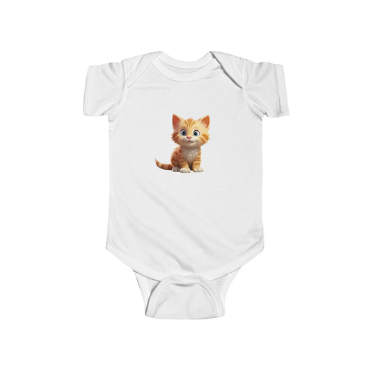 Cute Cat Infant Bodysuit, Baby Onesie, Newborn Gift, Toddler Apparel, Funny Baby Clothes, Pet Lover Outfit