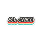 Retro 80s Child Kiss-Cut Stickers | Perfect for Laptops, Water Bottles, Notebooks, Gifts, and More