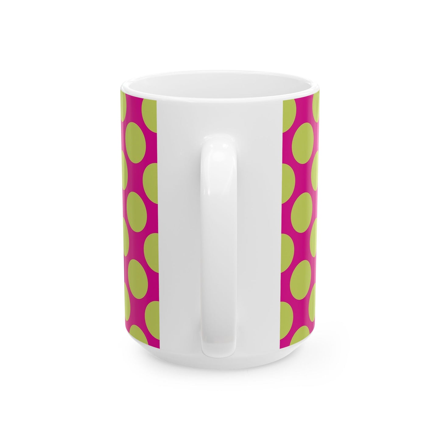 Vibrant Polka Dot Ceramic Mug - Fun Coffee Cup, Colorful Drinkware Home Decor,