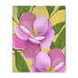 Matte Canvas, Stretched, 1.25" Tulips Pink and Purple Flowers