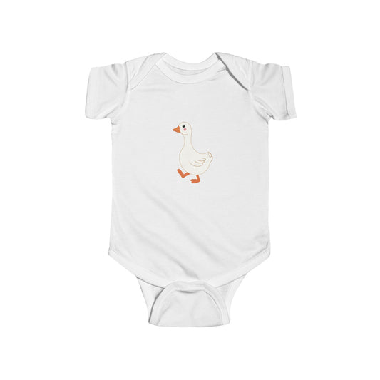 Cute Duck Infant Bodysuit, Baby Shower Gift, Toddler Clothes, Newborn Apparel, Animal Theme Baby Outfit, Fun Kids Wear
