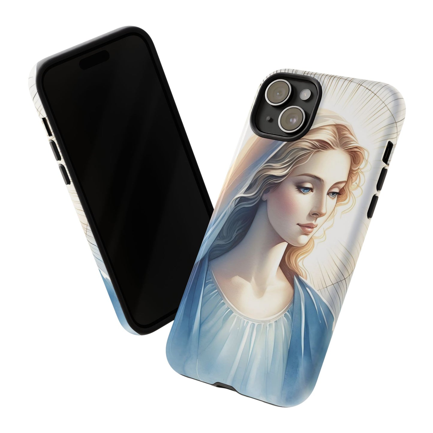 Beautiful Mary Phone Case, Tough Phone Case, Inspirational Tech Accessory, Gift for Her, Religious Phone Cover