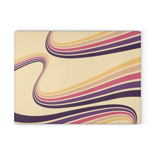 Stylish Glass Cutting Board, Colorful Kitchen Decor, Unique Gift for Bakers, Modern Home Accessory, Perfect for Weddings, Housewarming