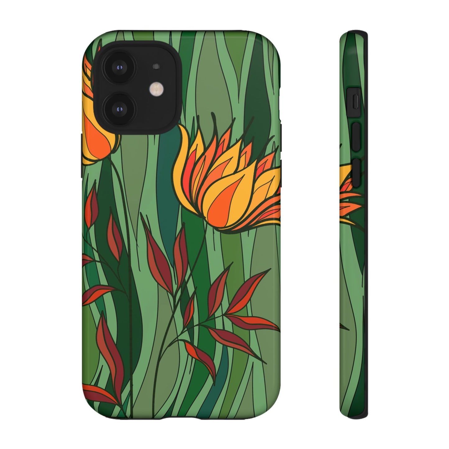 Vibrant Floral Phone Case, Nature-Inspired Tough Case, Eco-Friendly Cover, Unique Gift for Nature Lovers, Spring Decor