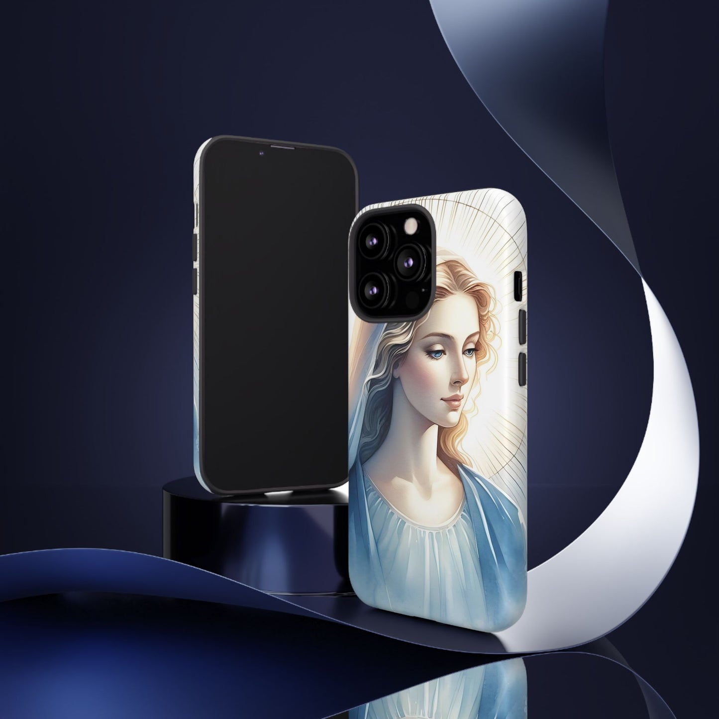 Beautiful Mary Phone Case, Tough Phone Case, Inspirational Tech Accessory, Gift for Her, Religious Phone Cover