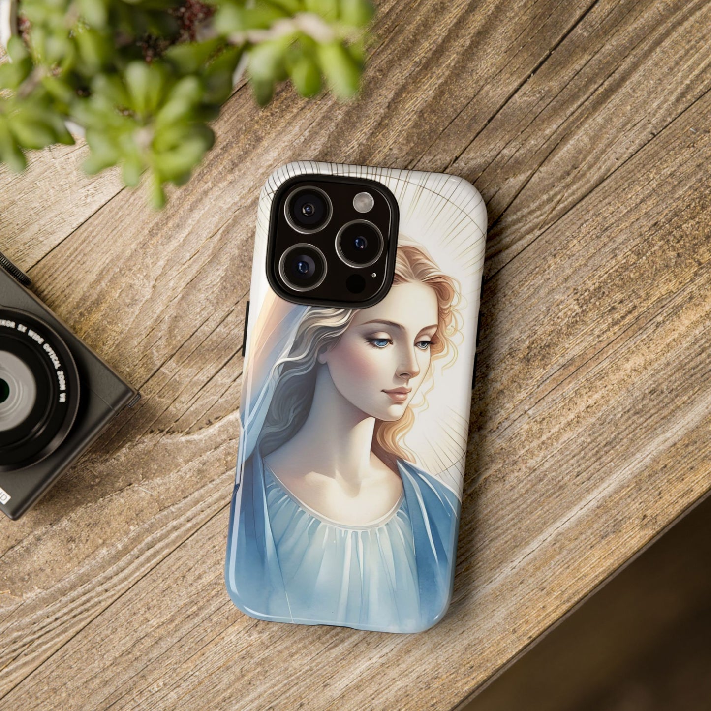 Beautiful Mary Phone Case, Tough Phone Case, Inspirational Tech Accessory, Gift for Her, Religious Phone Cover