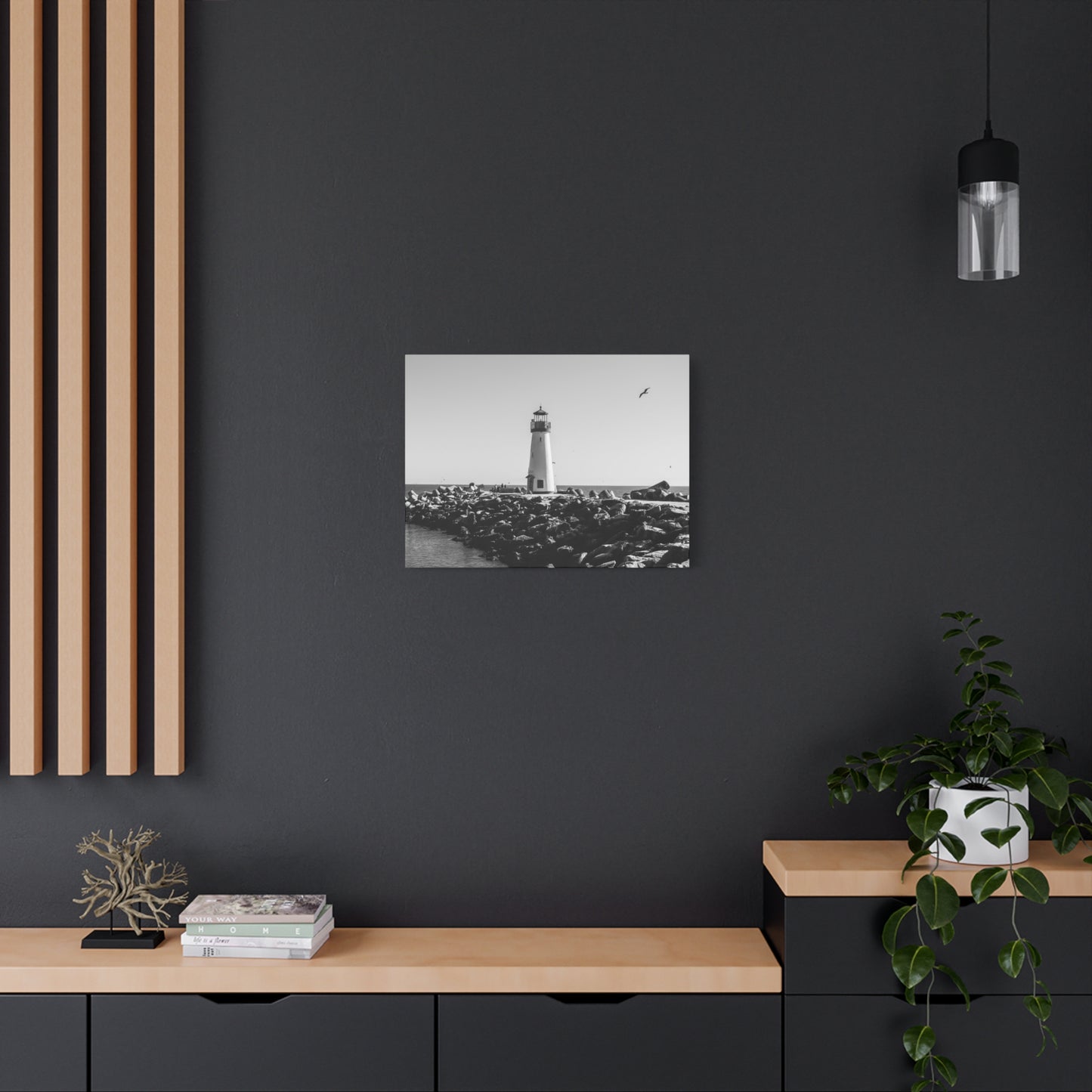 Matte Canvas, Stretched, 1.25" - Lighthouse