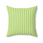 Fresh Green Striped Throw Pillow Decorative Cushion for Modern Living Room