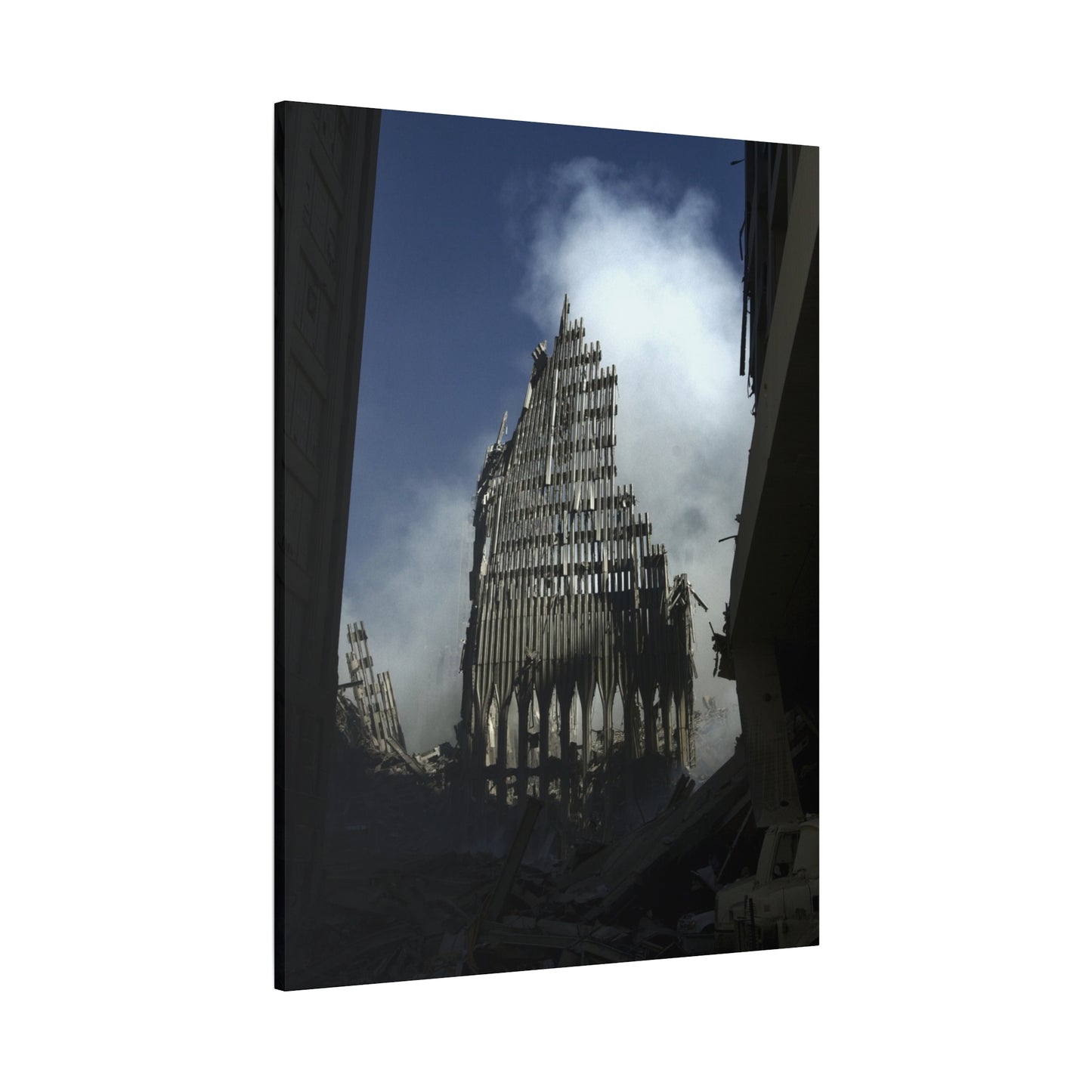 Matte Stretched Canvas - Ruined Cathedral Architectural Print