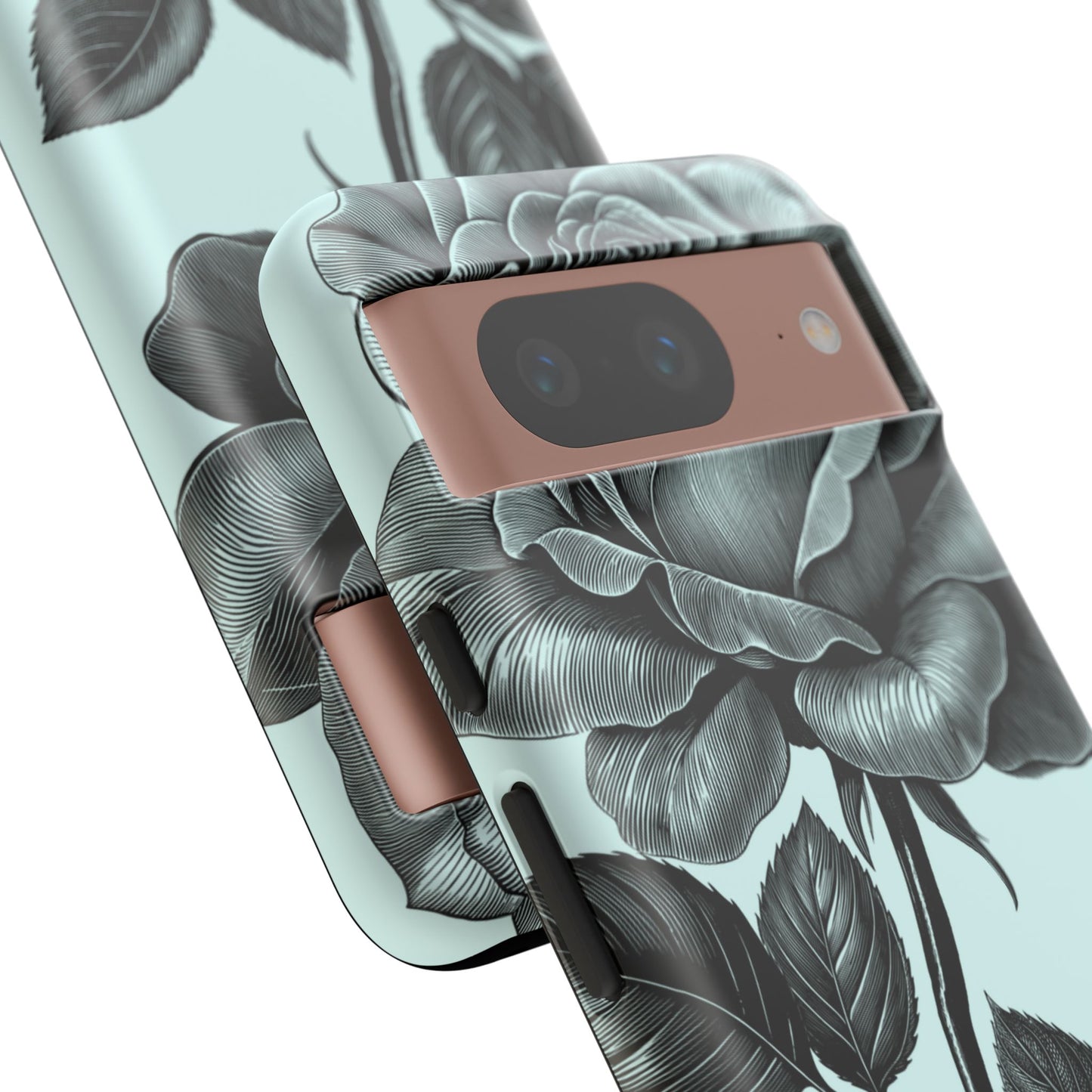 Elegant Floral Phone Case, Tough Cases for iPhones, Black Rose Design, Gift for Her, Stylish Phone Cover, Birthday Gifts